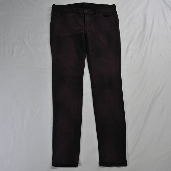 KanCan 28 Mid Rise Skinny Purple‎ Black Stretch Denim Womens Jeans - Picture 1 of 7